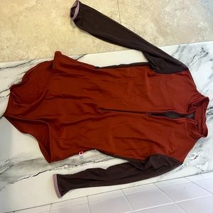 Yumiko leotard in Jessica Mesh style in N- Bronze, 3 quarter sleeves, size M